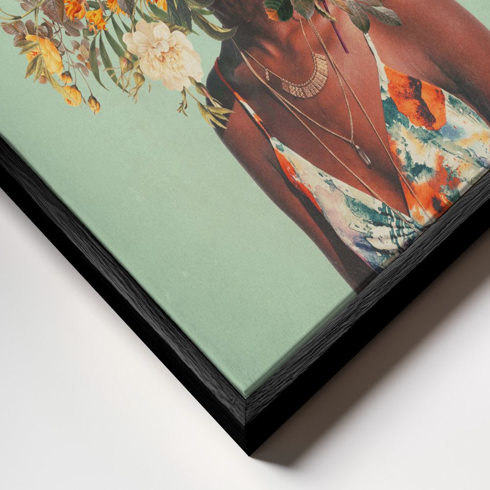 Toile - You Loved Me a Thousand Summers Ago cadre en gros plan - cadre noir