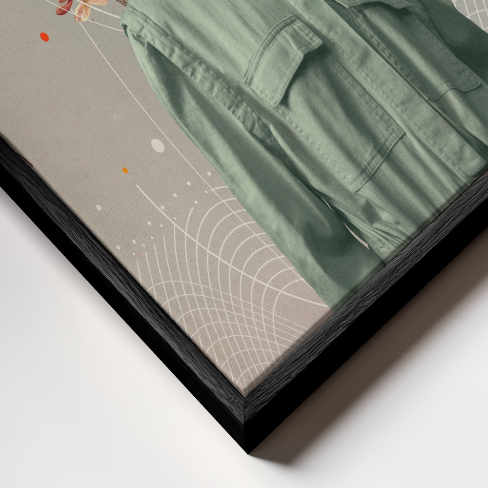 Canvas print - You Smell Like Home frame close up - black frame