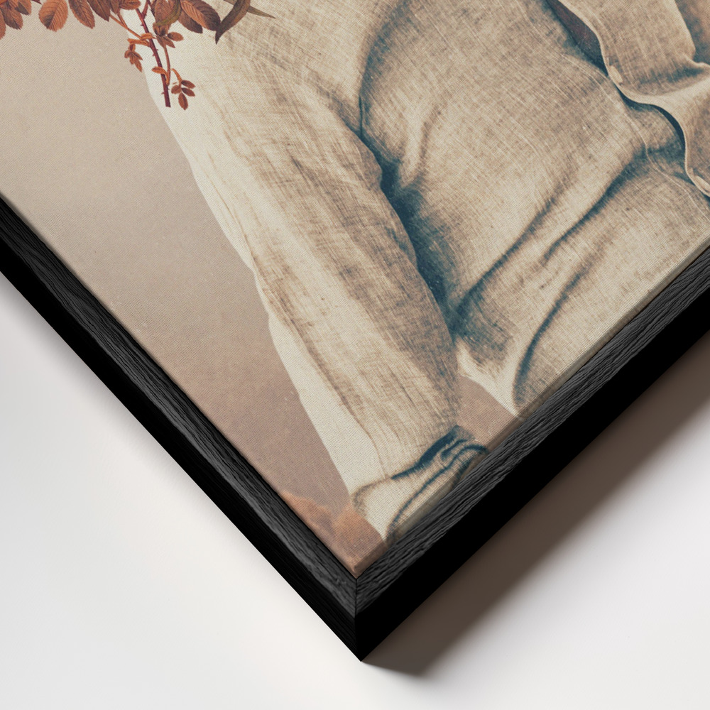 Toile - Roots Bright cadre en gros plan - cadre noir