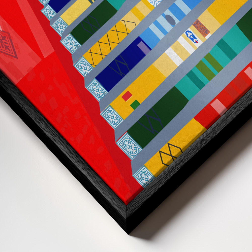 Canvas schilderi - Rio de Janeiro frame close-up - zwart frame