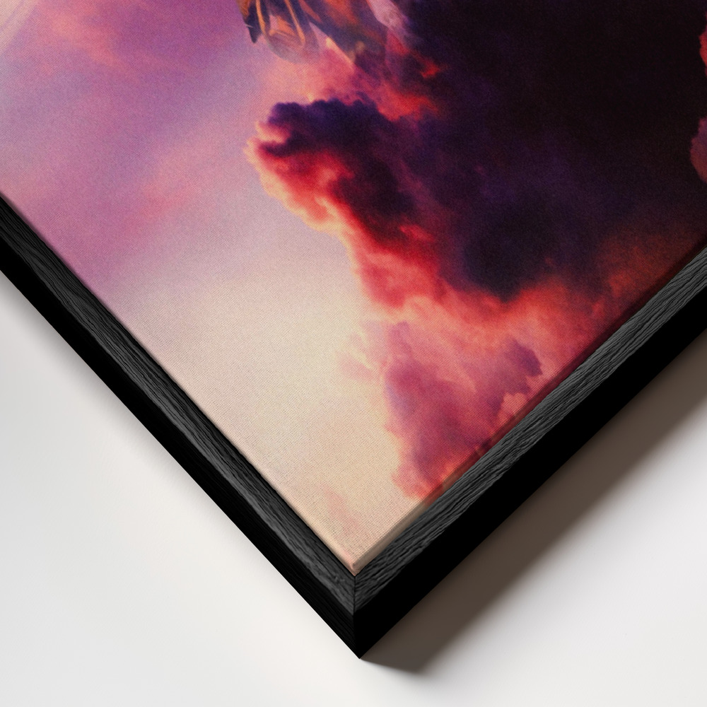 Canvas schilderi - Justice frame close-up - zwart frame