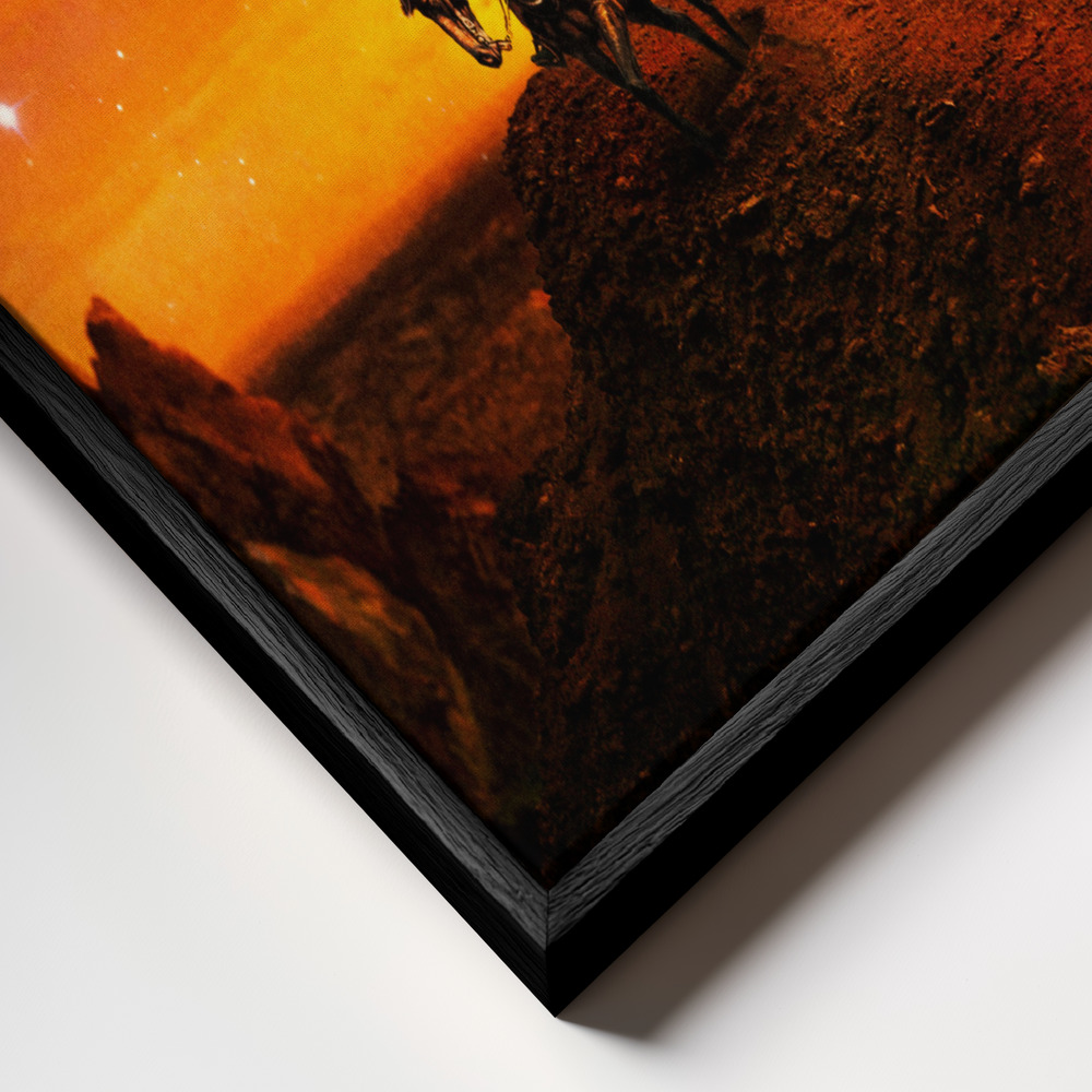 Canvas print - Courage frame close up - black frame