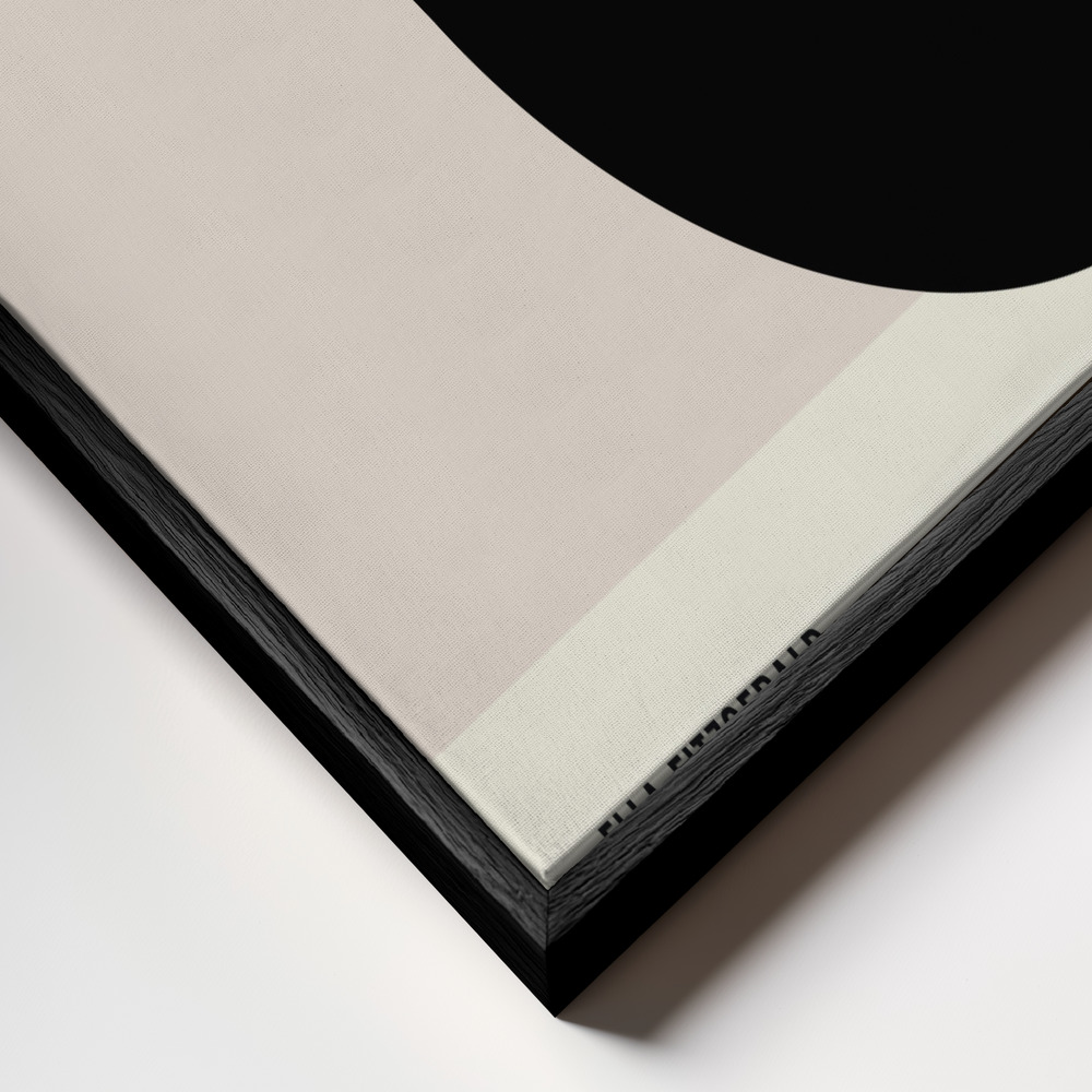 Toile - Jazzy Days cadre en gros plan - cadre noir