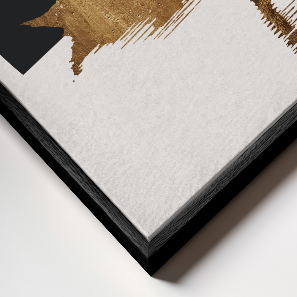 Toile - The Swan   Black cadre en gros plan - cadre noir