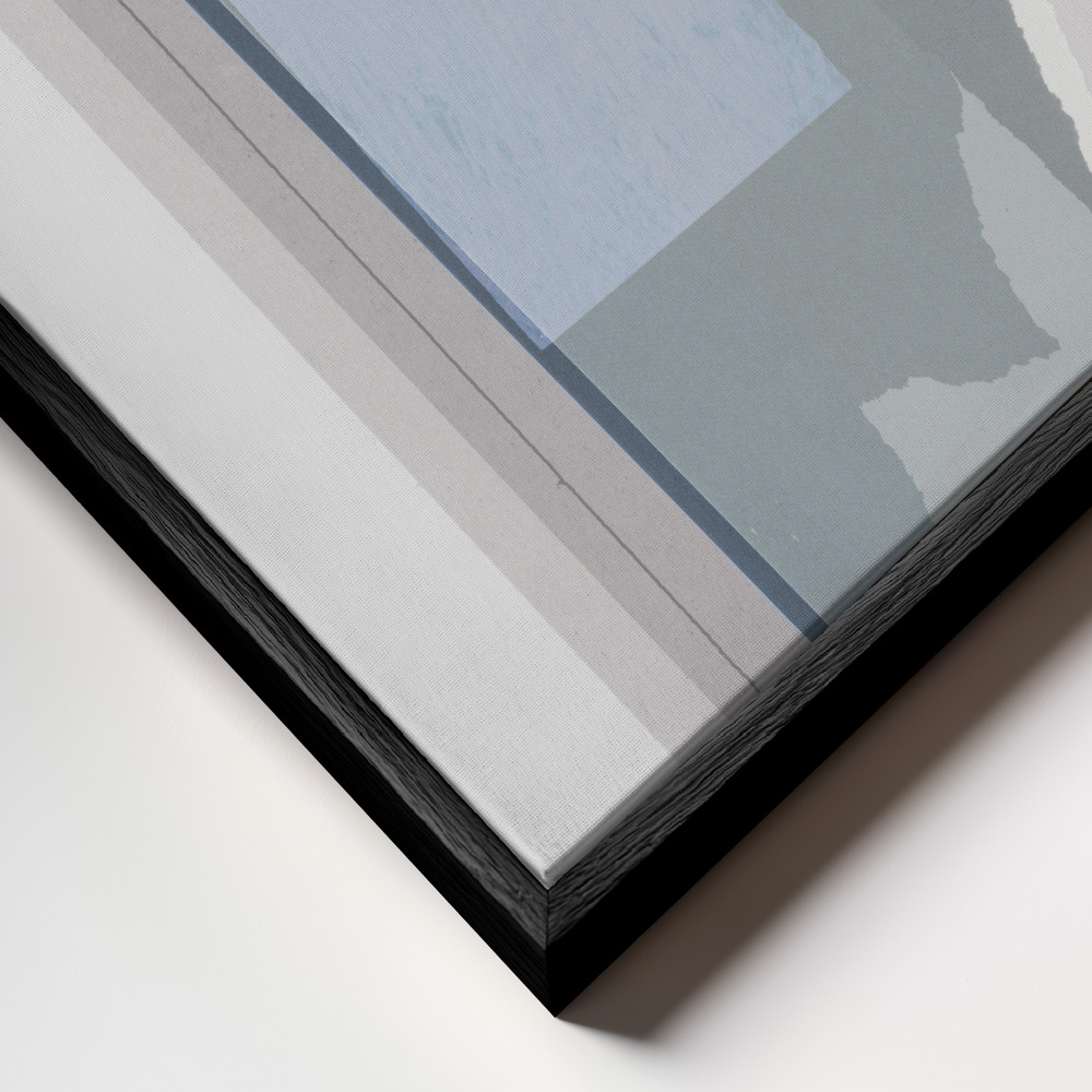 Toile - Pieces 10B cadre en gros plan - cadre noir