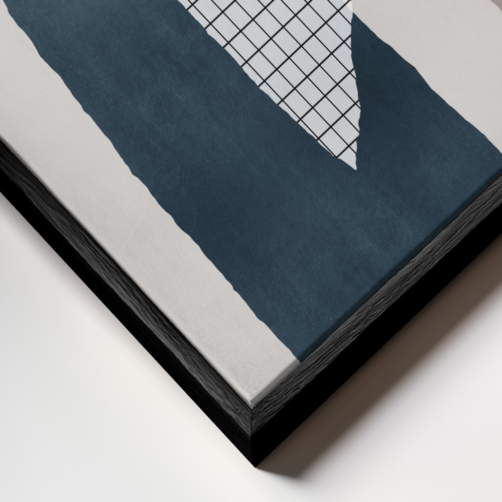 Canvas print - Pieces 18 frame close up - black frame