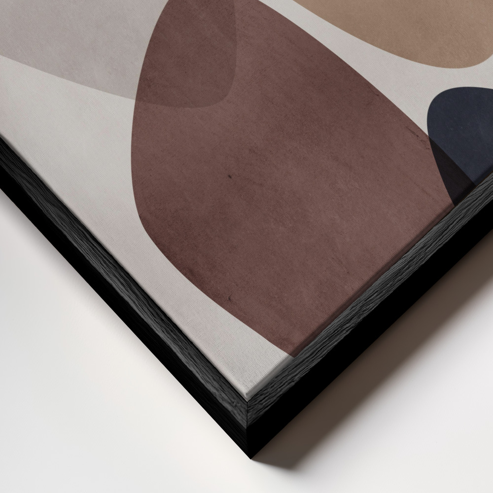 Canvas schilderi - Graphic 207 frame close-up - zwart frame