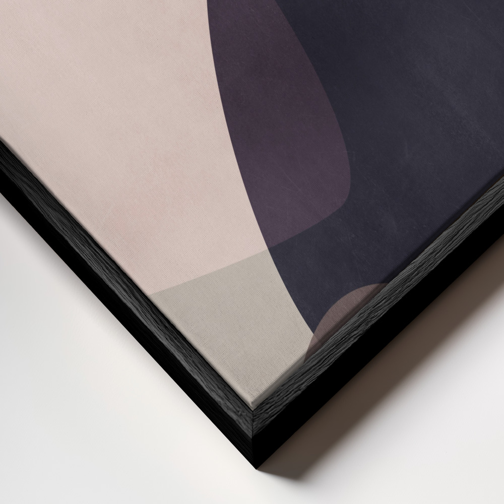 Toile - Graphic 209X cadre en gros plan - cadre noir