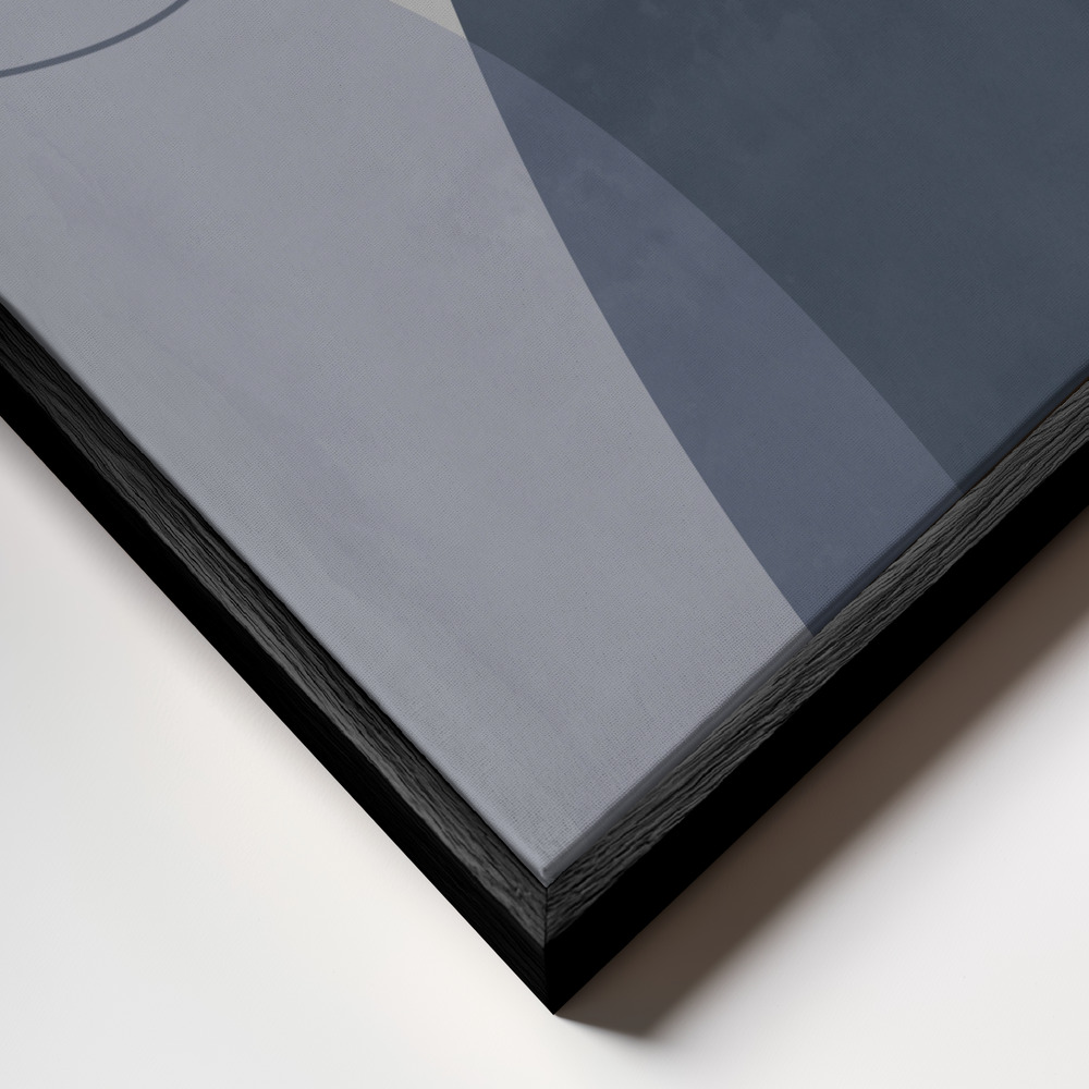 Canvastavla Graphic 210Y - Tavla ram närbild - svart ram