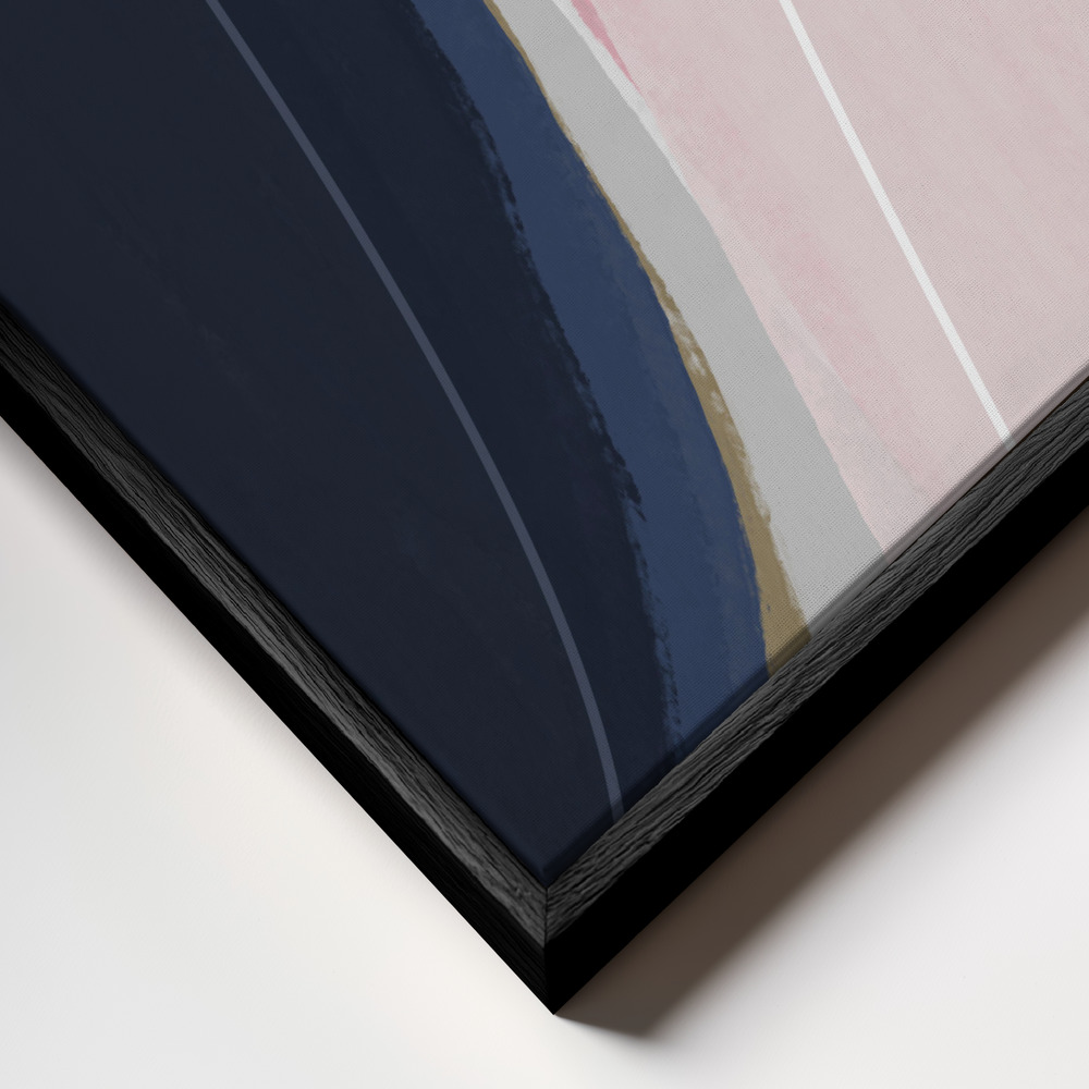 Canvas schilderi - Graphic 232 frame close-up - zwart frame