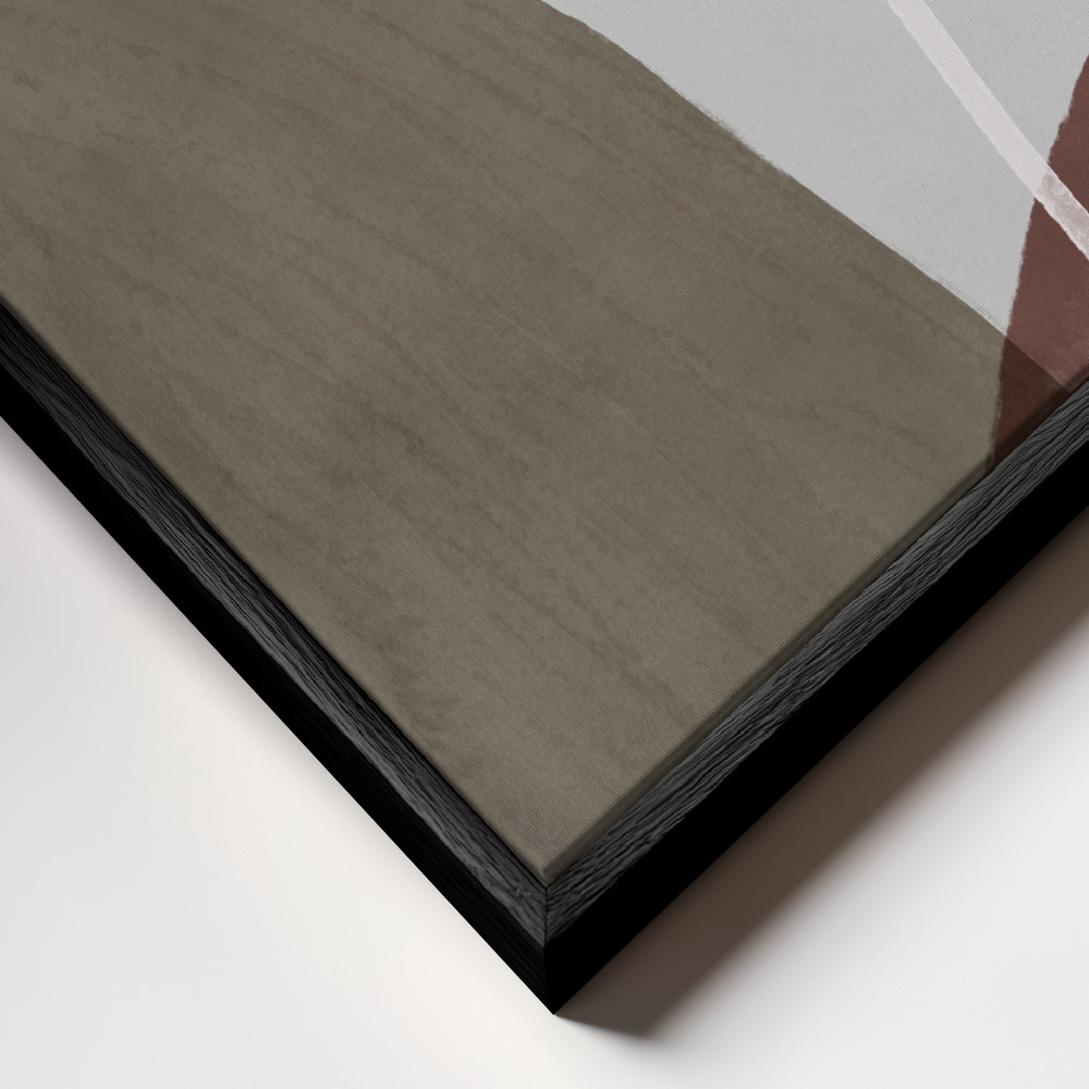 Canvas print - Graphic 235 frame close up - black frame