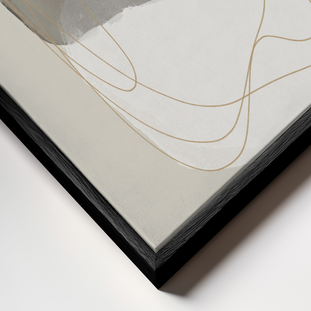 Canvas print - Graphic 238 frame close up - black frame