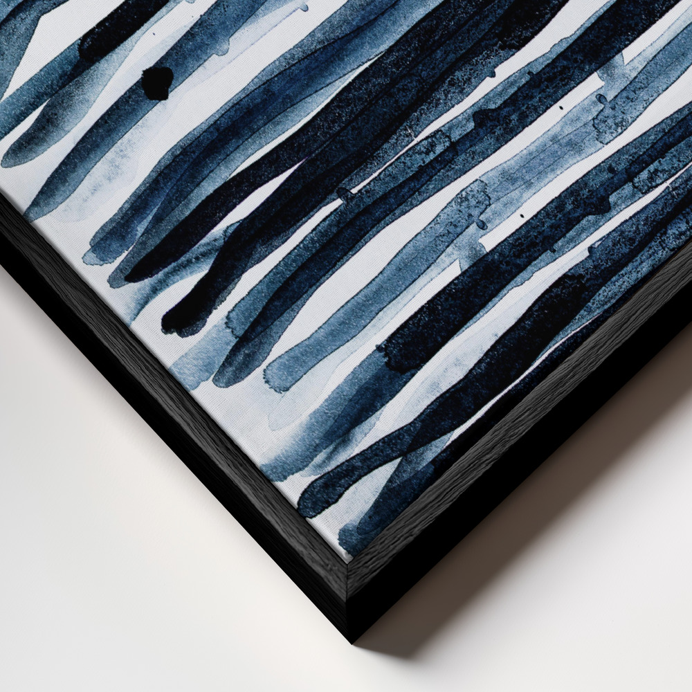 Stampe su tela - Watercolors 9 primo piano della cornice - cornice nera