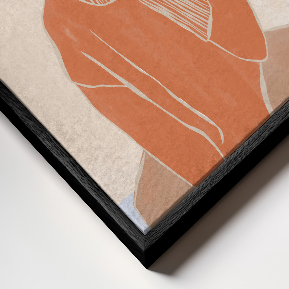 Canvastavla It's a Mood - Tavla ram närbild - svart ram