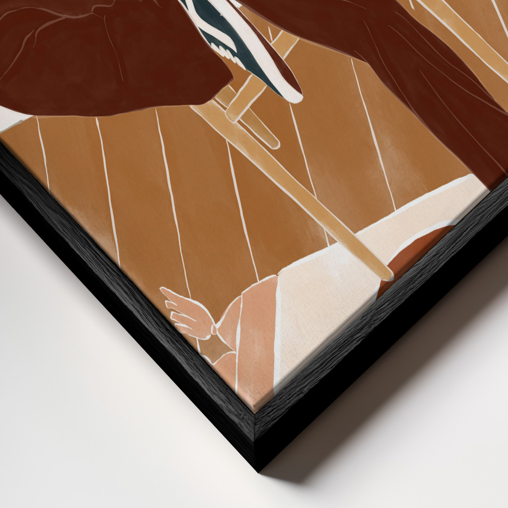 Canvas schilderi - How To Save the Planet frame close-up - zwart frame