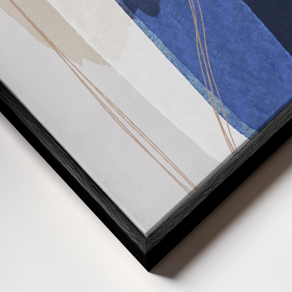 Canvas print - Graphic 241x frame close up - black frame