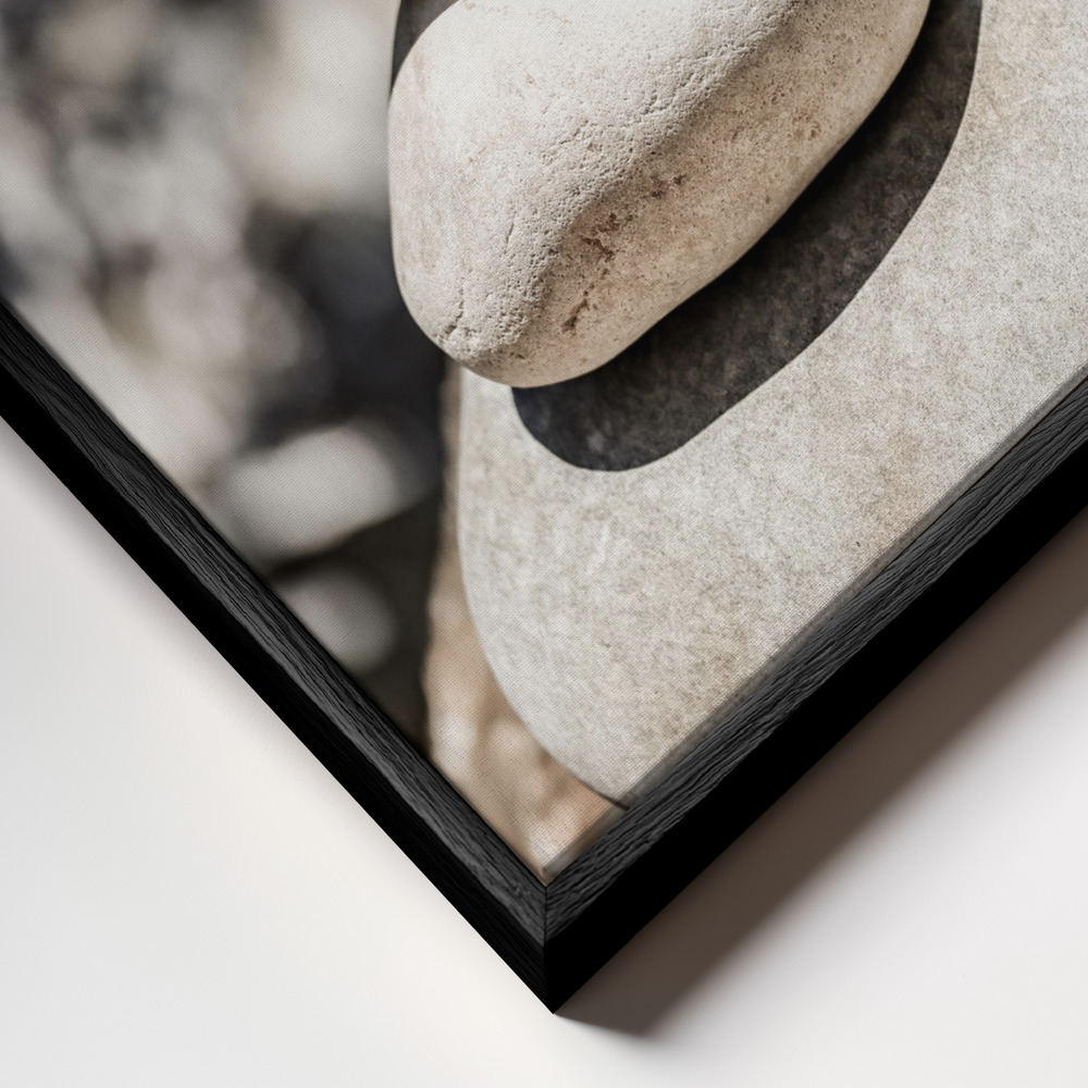 Toile - Balance cadre en gros plan - cadre noir