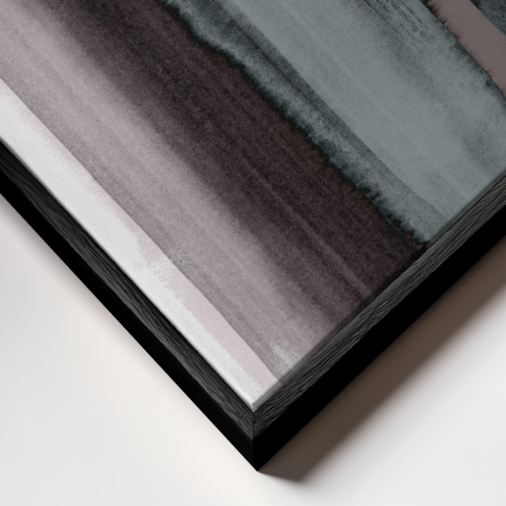 Toile - Disintegration cadre en gros plan - cadre noir