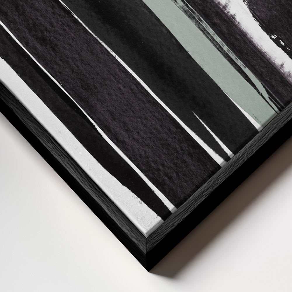 Canvas print - Elemental frame close up - black frame