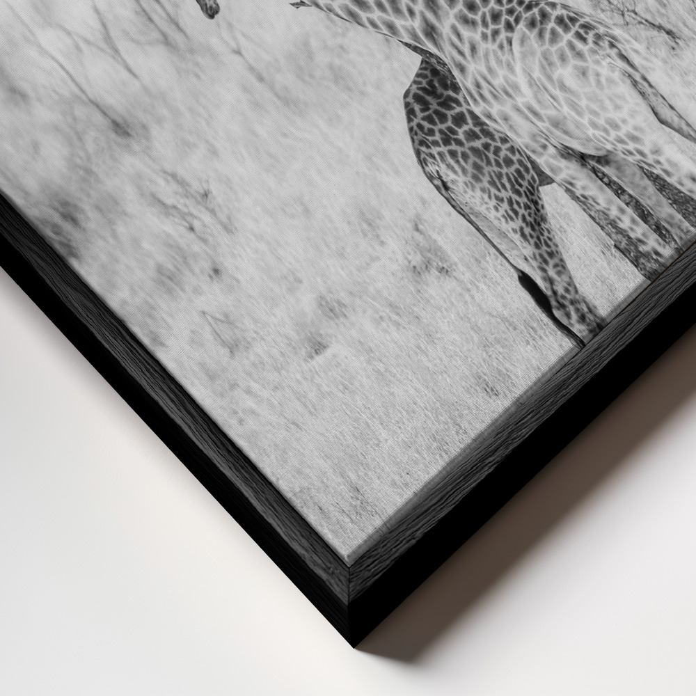 Canvas schilderi - Got Your Back frame close-up - zwart frame
