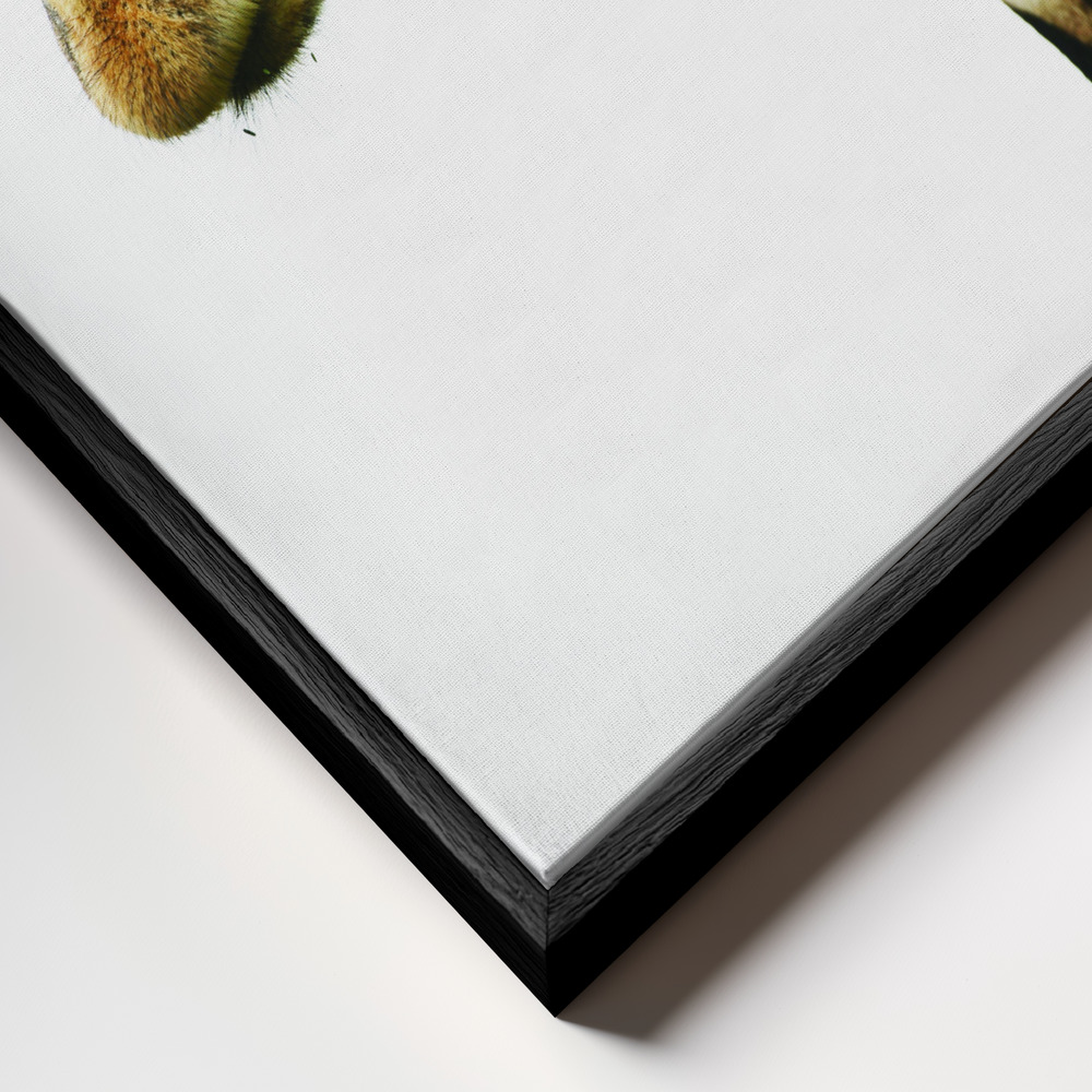 Canvas schilderi - Hello frame close-up - zwart frame