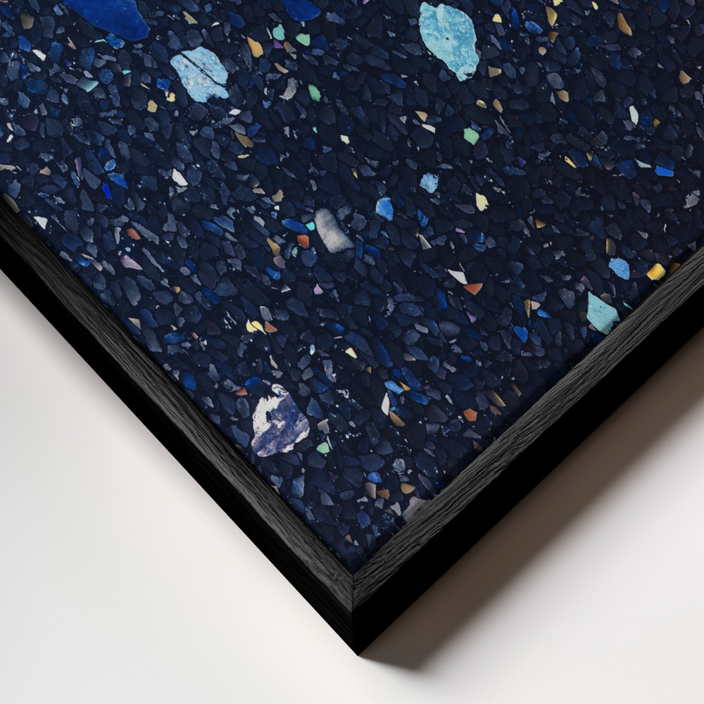 Canvas print - Ice Field frame close up - black frame