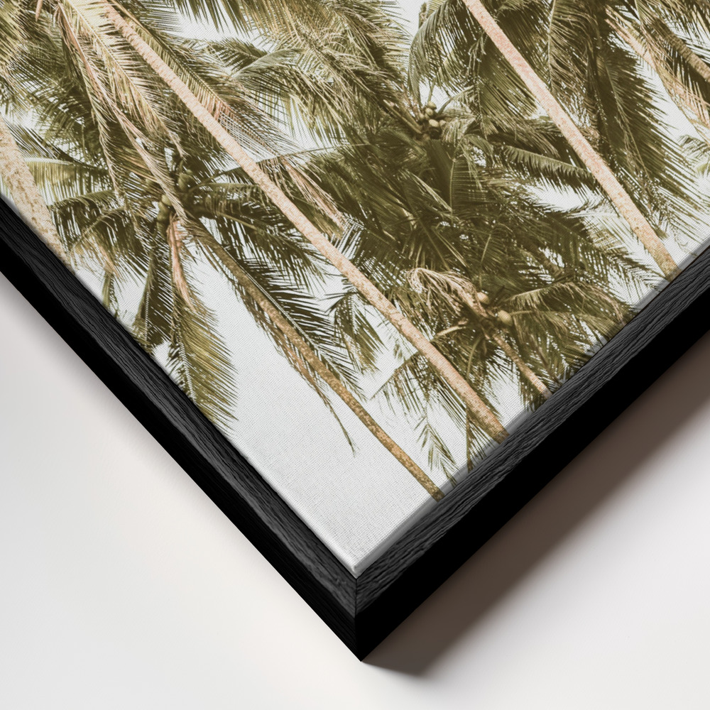 Toile - Island Bliss cadre en gros plan - cadre noir