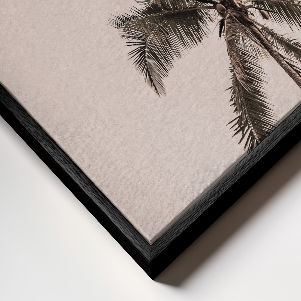 Canvas print - Joy frame close up - black frame