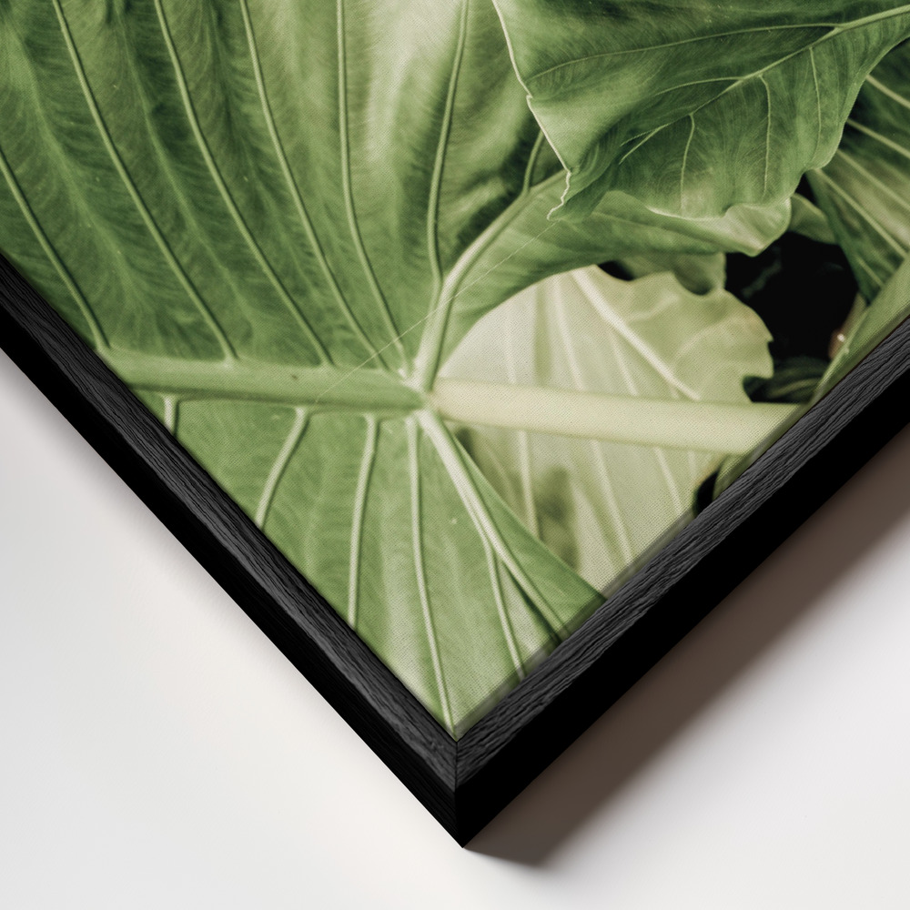 Canvas print - Jungle Fever frame close up - black frame