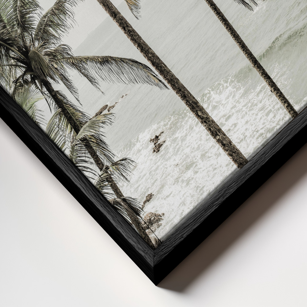 Canvas print - Love Her Madly frame close up - black frame