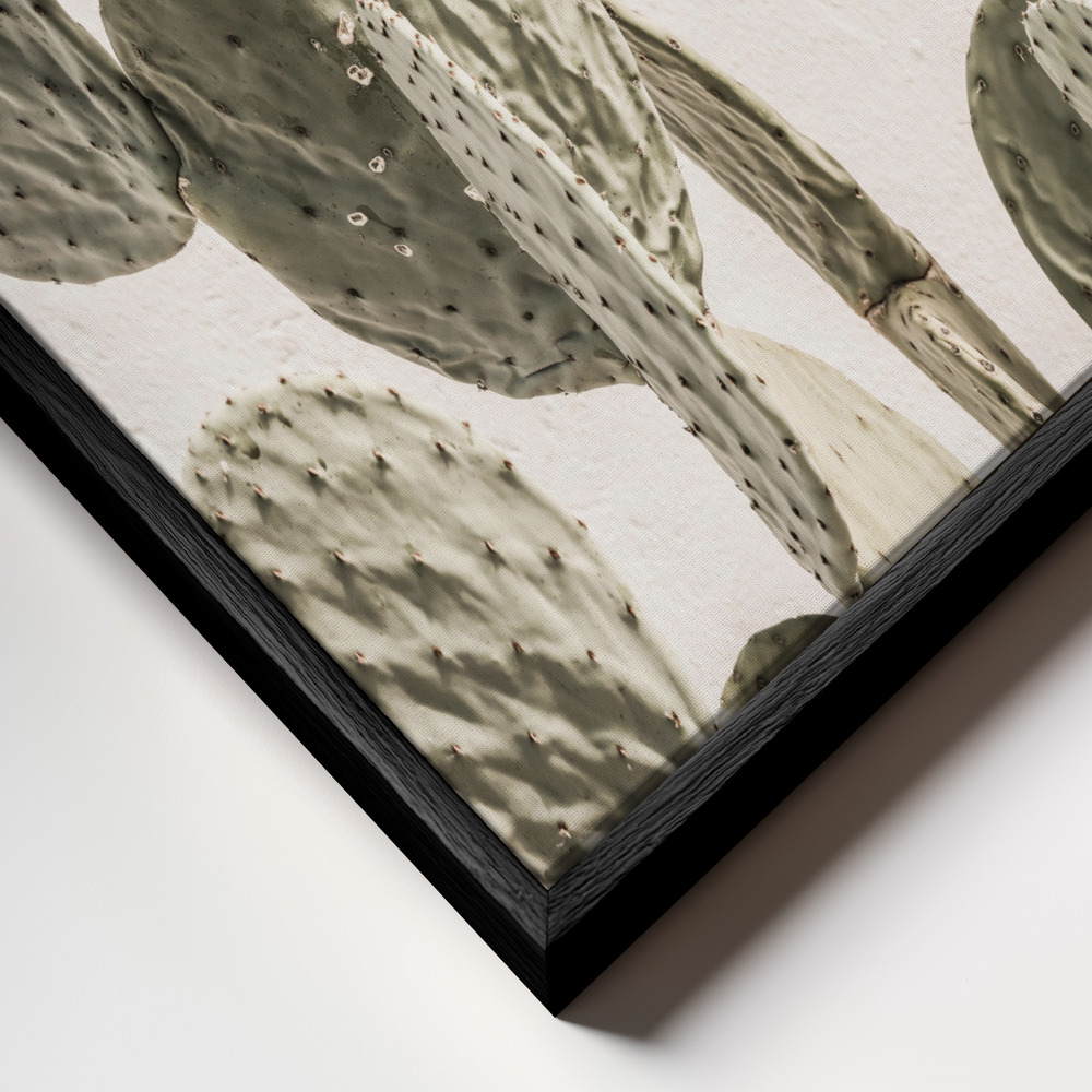 Leinwandbild - Mexi Catus rahmen Nahaufnahme - schwarzer Rahmen