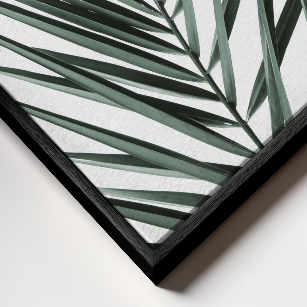 Toile - My Mint Moment 19 cadre en gros plan - cadre noir