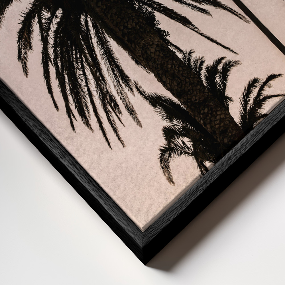 Canvas print - Sea Point frame close up - black frame