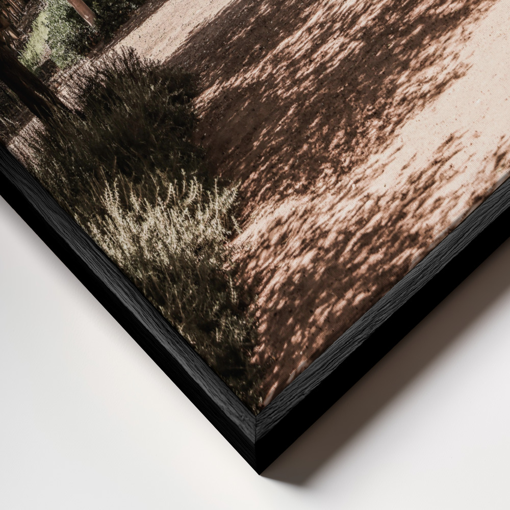 Toile - Secret Garden cadre en gros plan - cadre noir