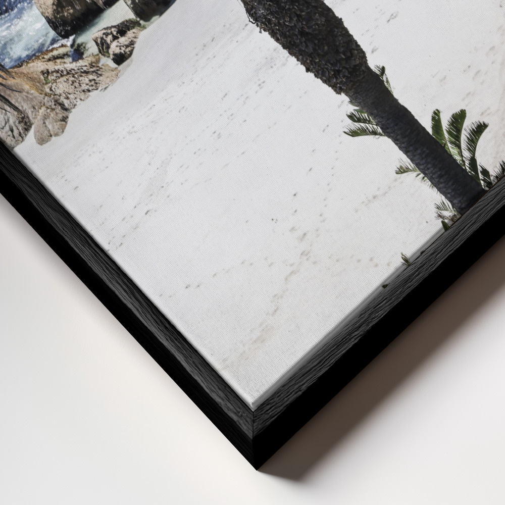 Canvas print - Secret Sands frame close up - black frame