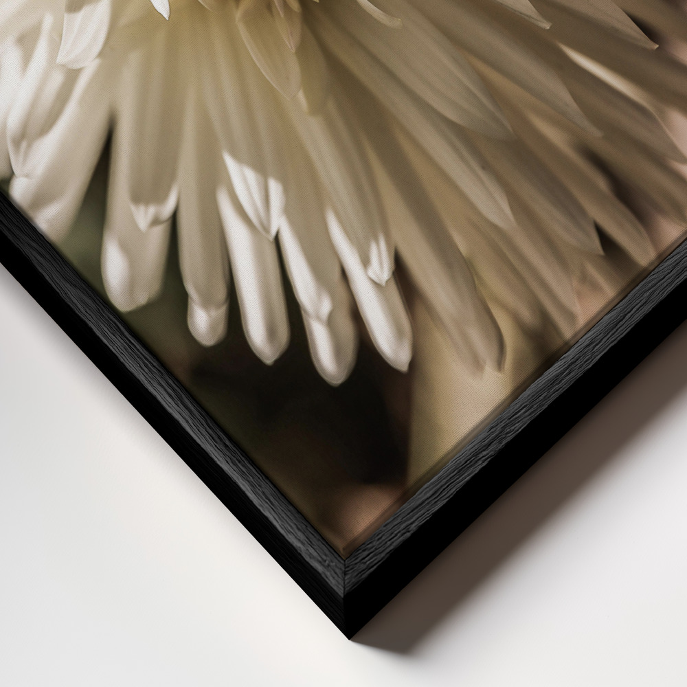Canvas print - Summer Bloom frame close up - black frame