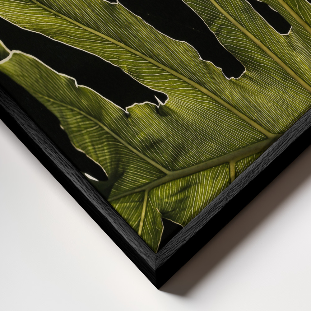 Lienzo - Twilight primer plano del marco - marco negro