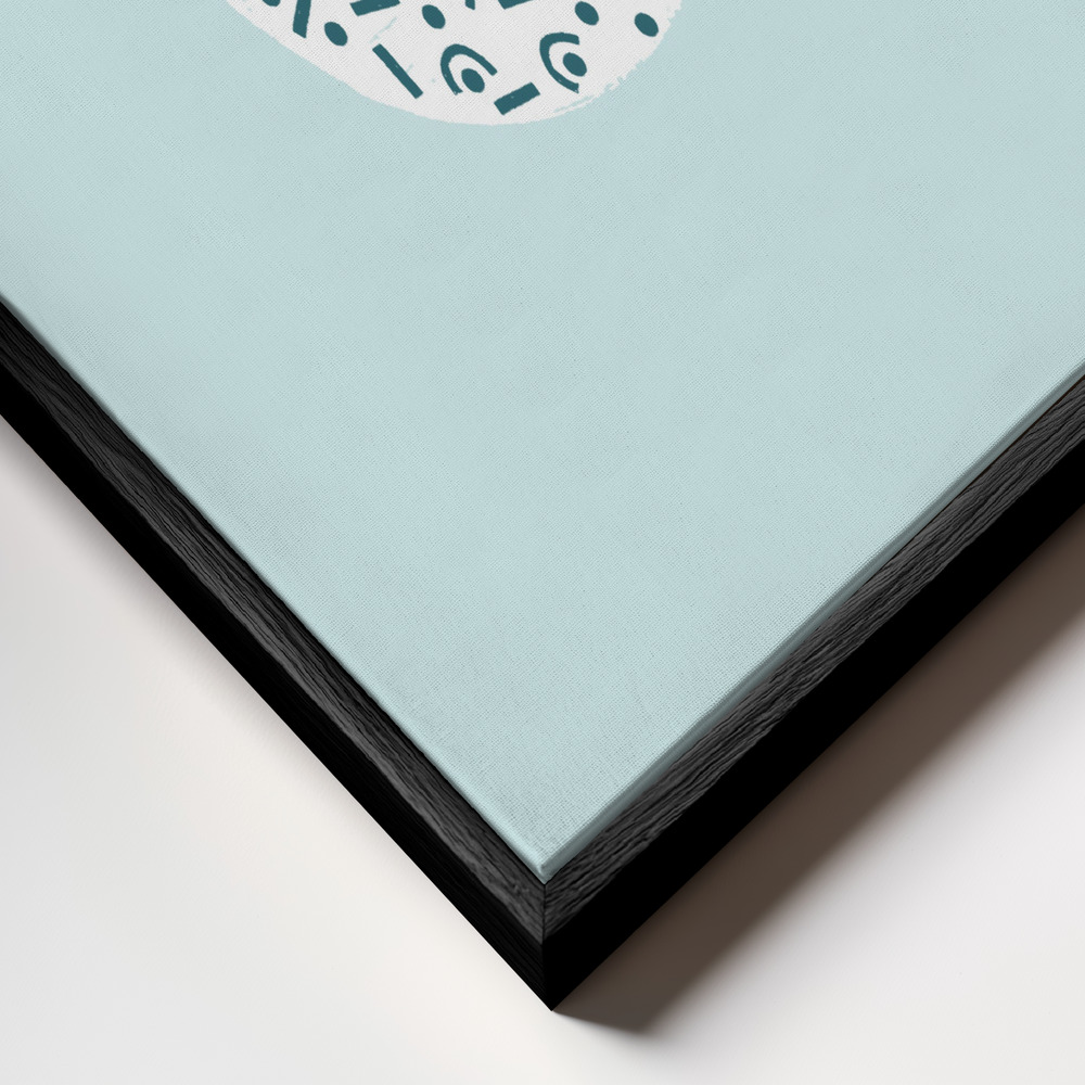 Canvas print - Ramen frame close up - black frame