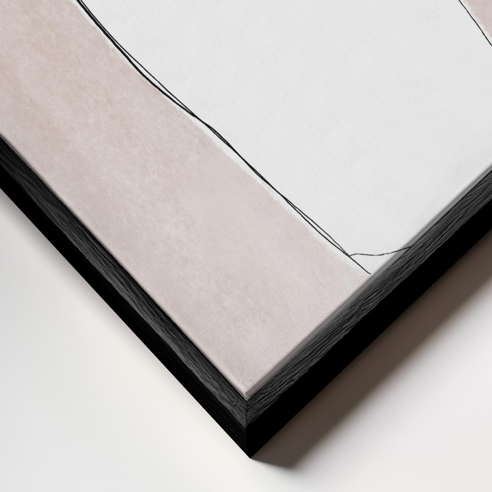 Canvas schilderi - Everytime you frame close-up - zwart frame