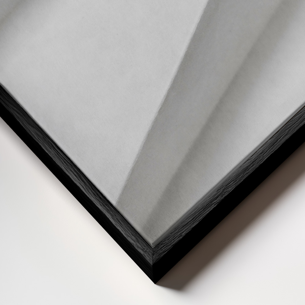 Canvas print - Paper Studies 11 frame close up - black frame