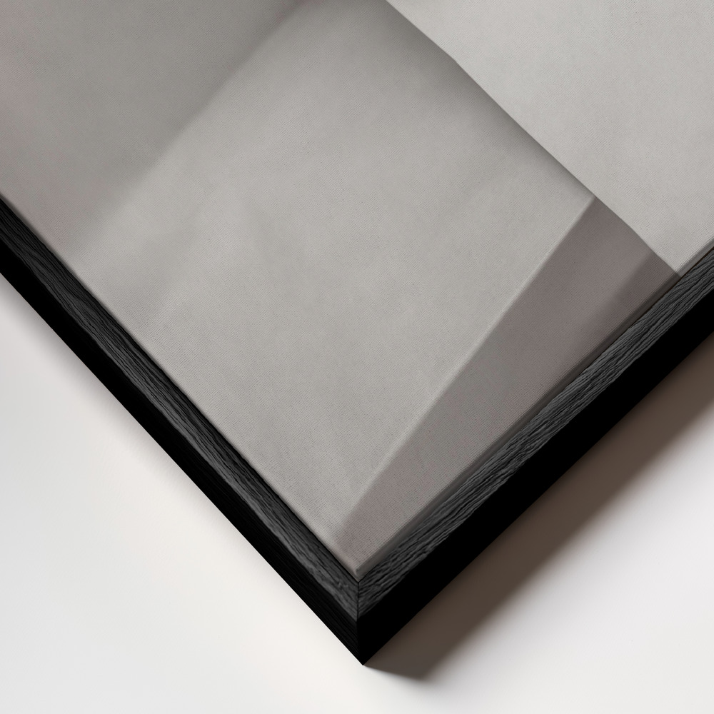 Canvas print - Paper Studies 13 frame close up - black frame