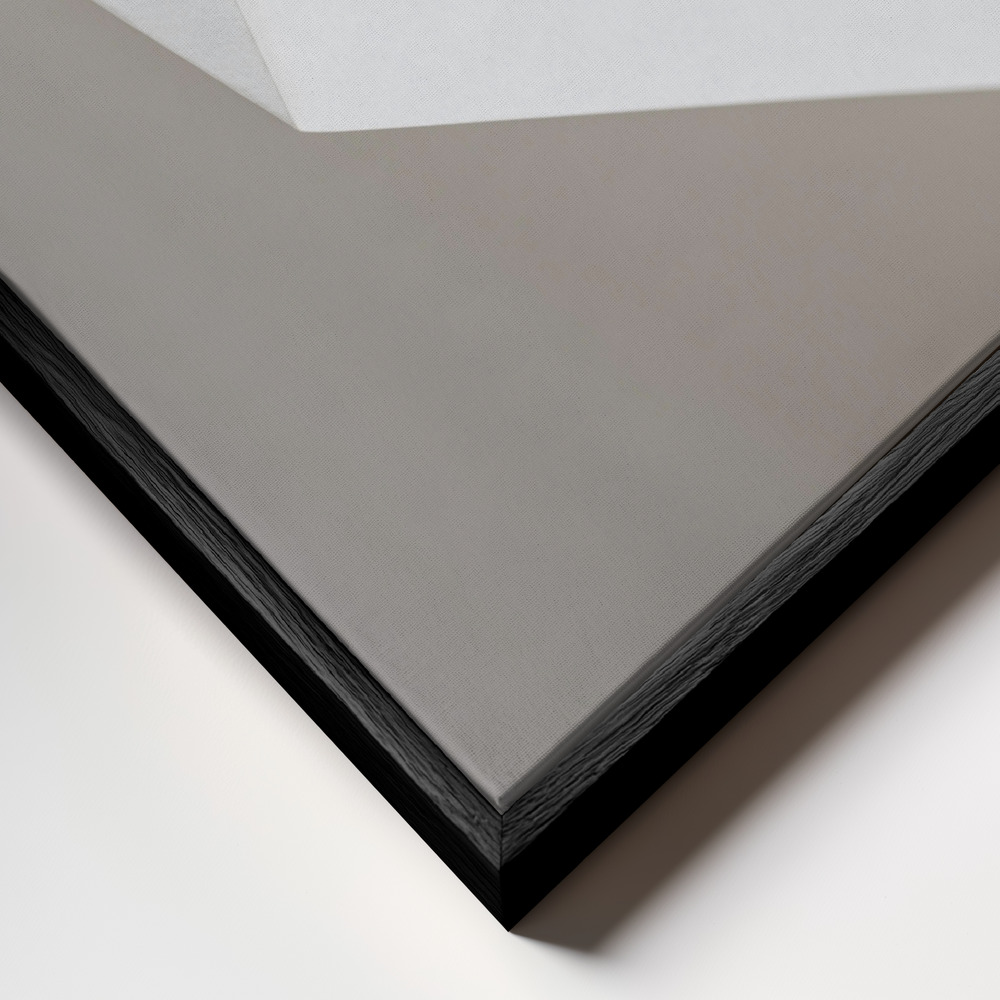 Canvas print - Paper Studies 17 frame close up - black frame