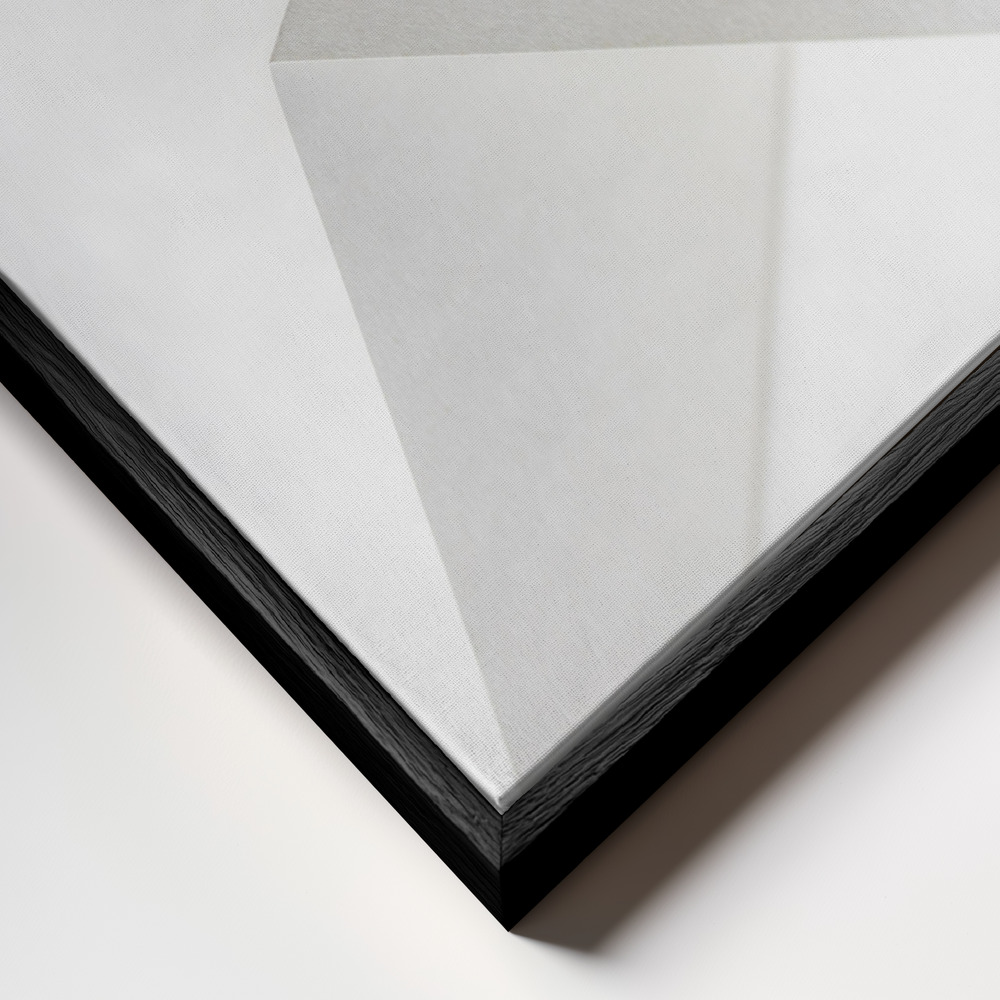 Toile - Paper Studies 19 cadre en gros plan - cadre noir