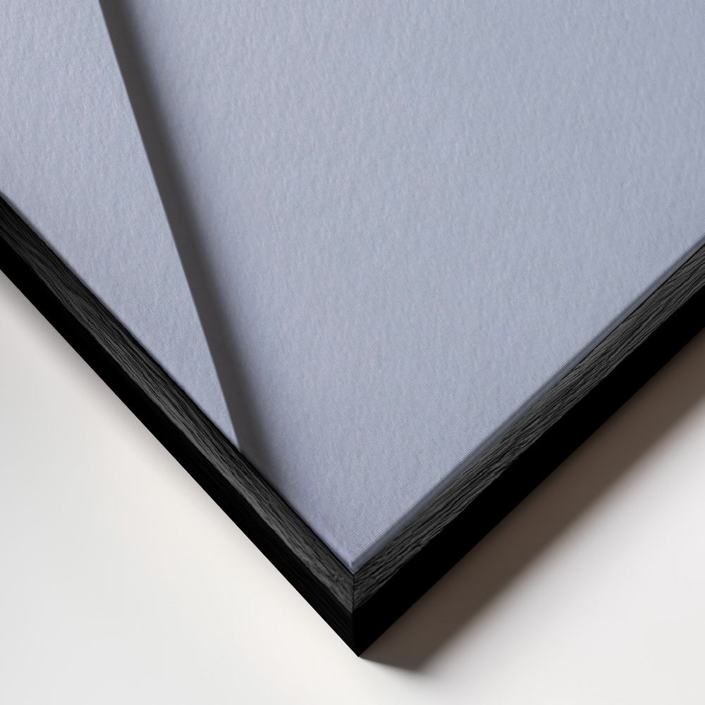 Canvas print - Paper Studies 27 frame close up - black frame