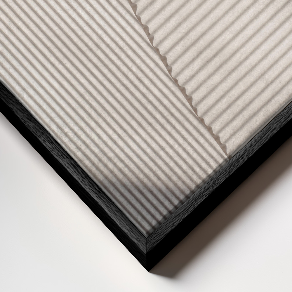 Canvas taulu - Paper Studies 4 kehys lähikuvassa - musta kehys