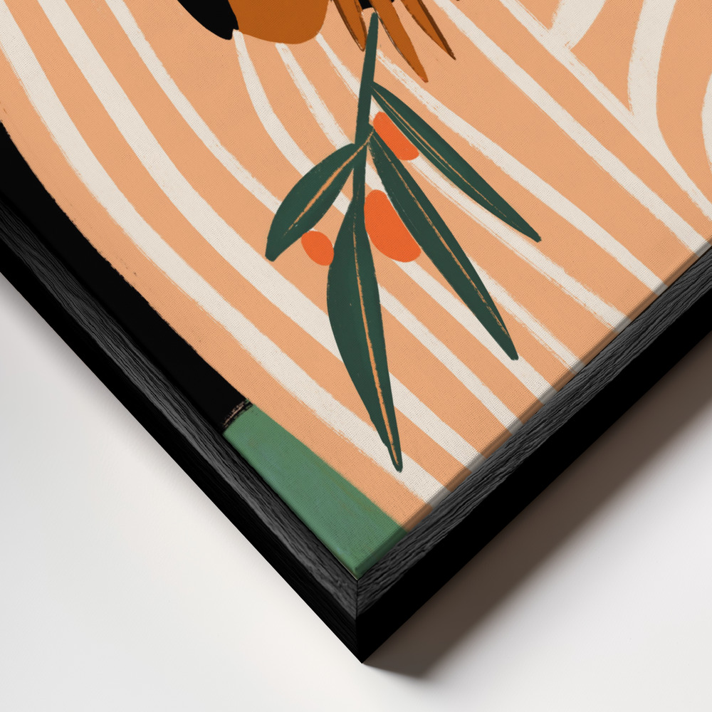 Canvas schilderi - Balance frame close-up - zwart frame