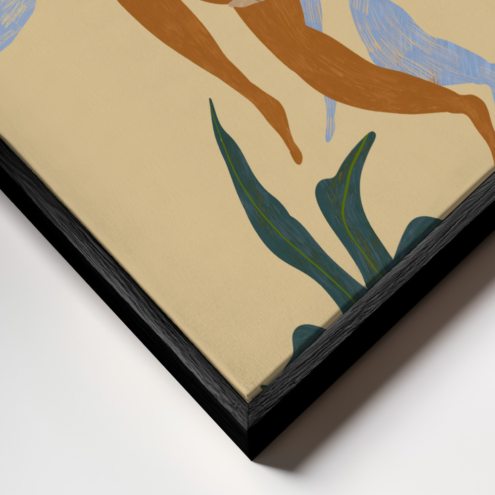 Stampe su tela - Balancing Act primo piano della cornice - cornice nera