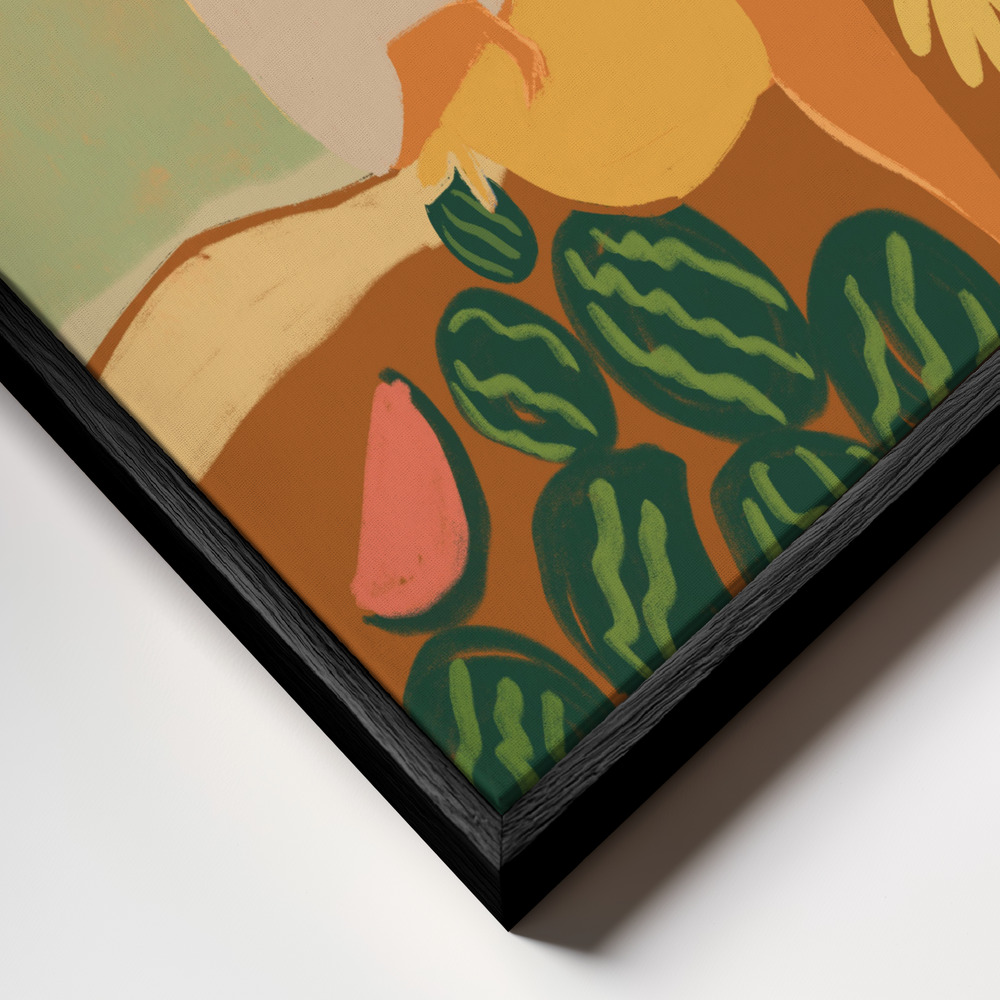 Canvas schilderi - Farmer Guava frame close-up - zwart frame