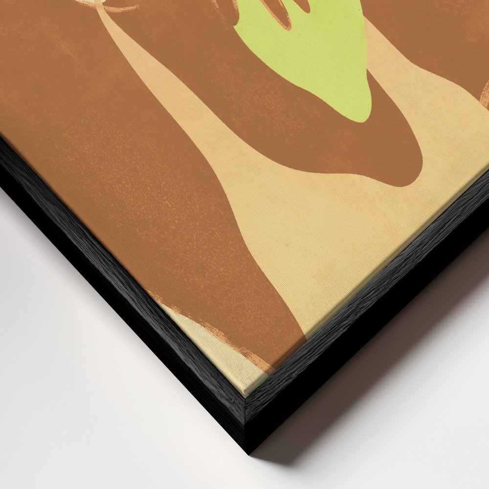 Stampe su tela - Lemonapple primo piano della cornice - cornice nera