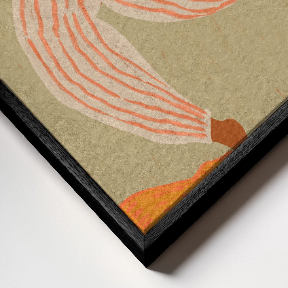 Canvas schilderi - Reach For The Sun frame close-up - zwart frame